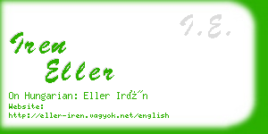 iren eller business card